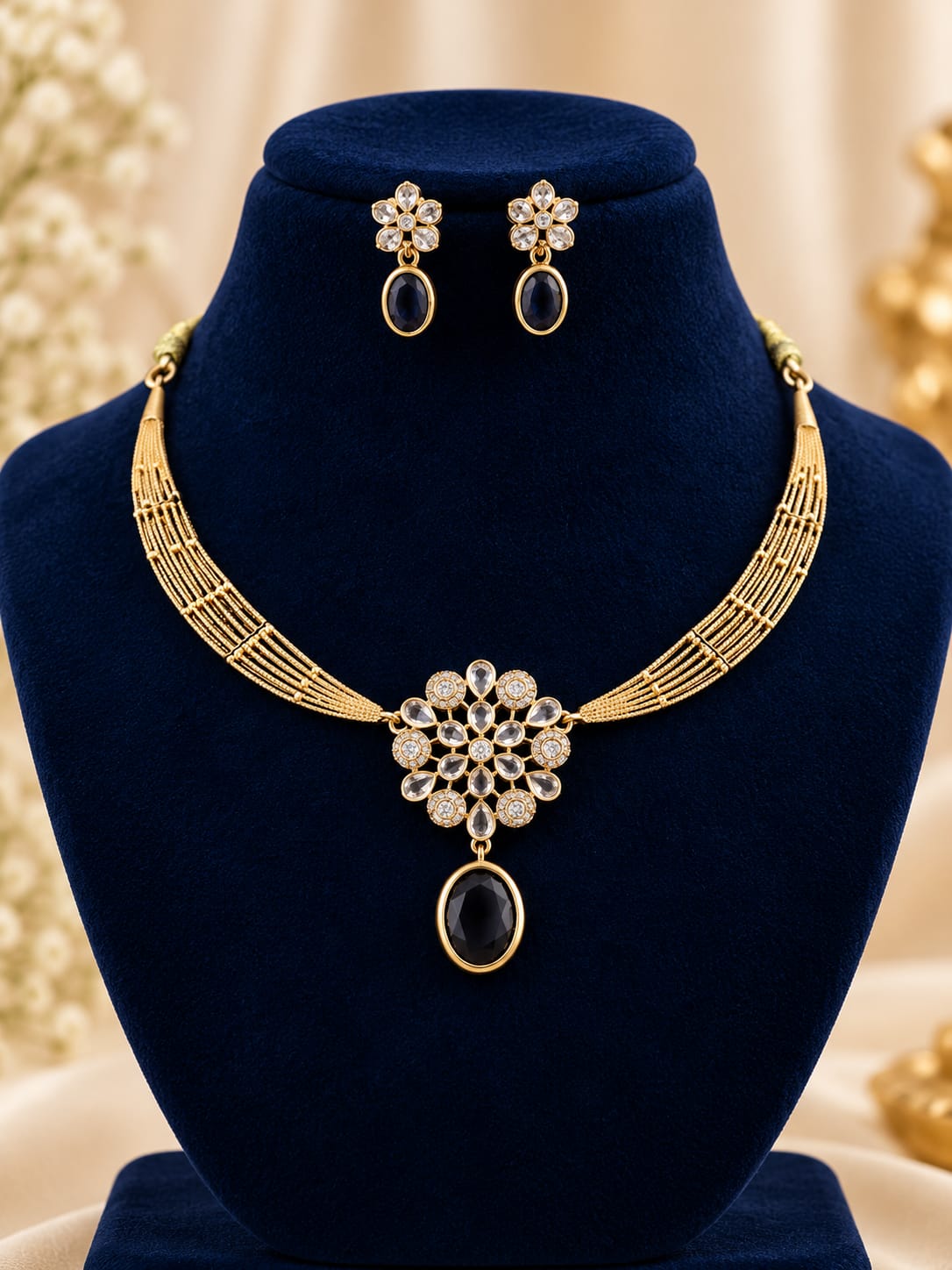 gold-finish-ad-stone-necklace-set