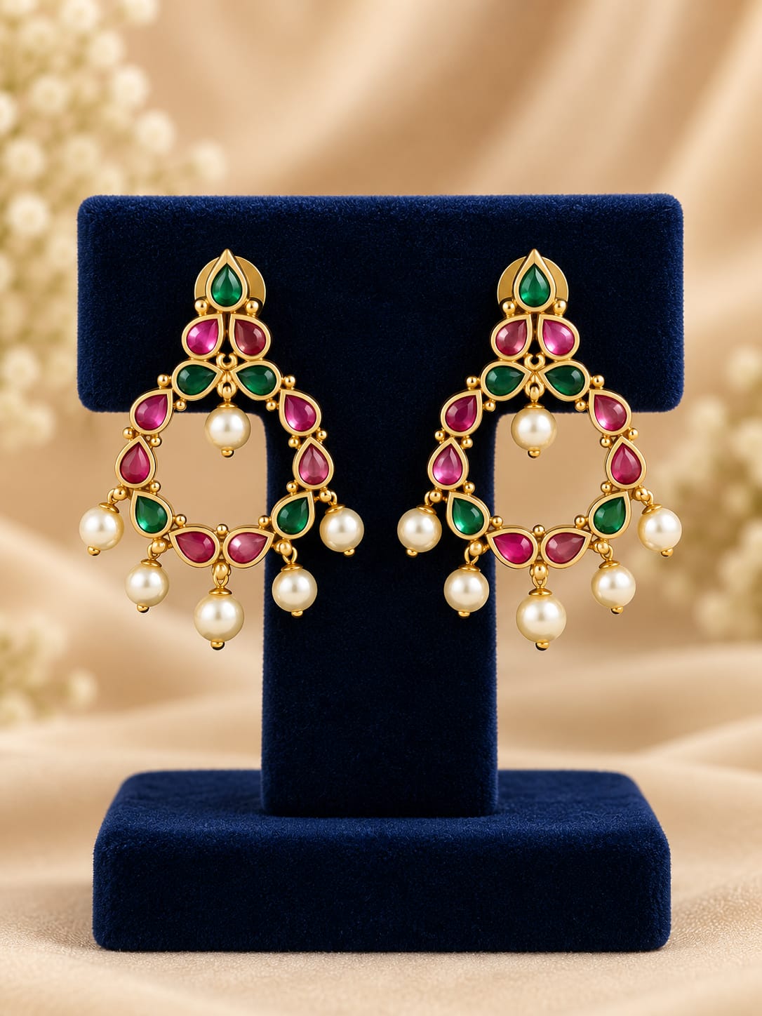 gold-finish-ad-stone-earrings