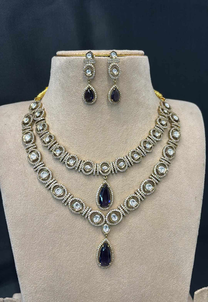 AD Stone Gold Finish Mid Haram Set
