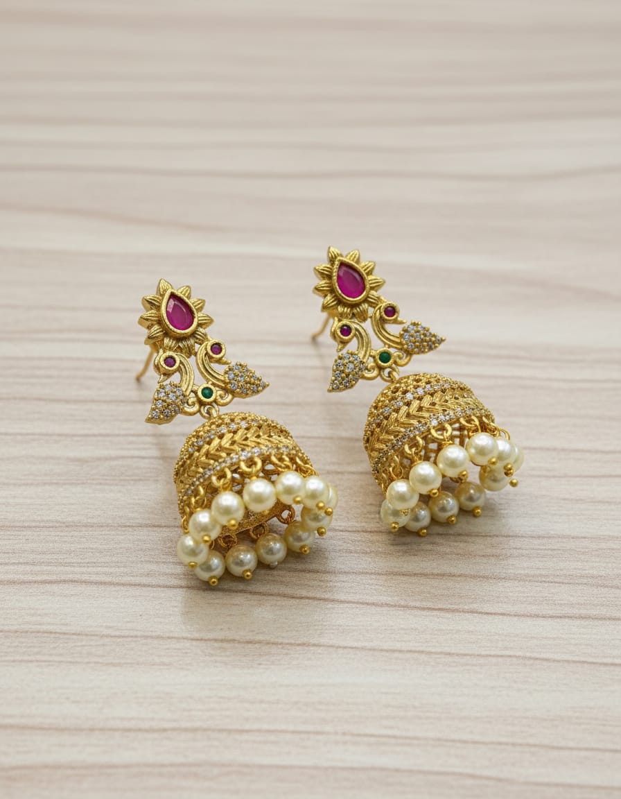 ad-stone-matt-finish-earrings