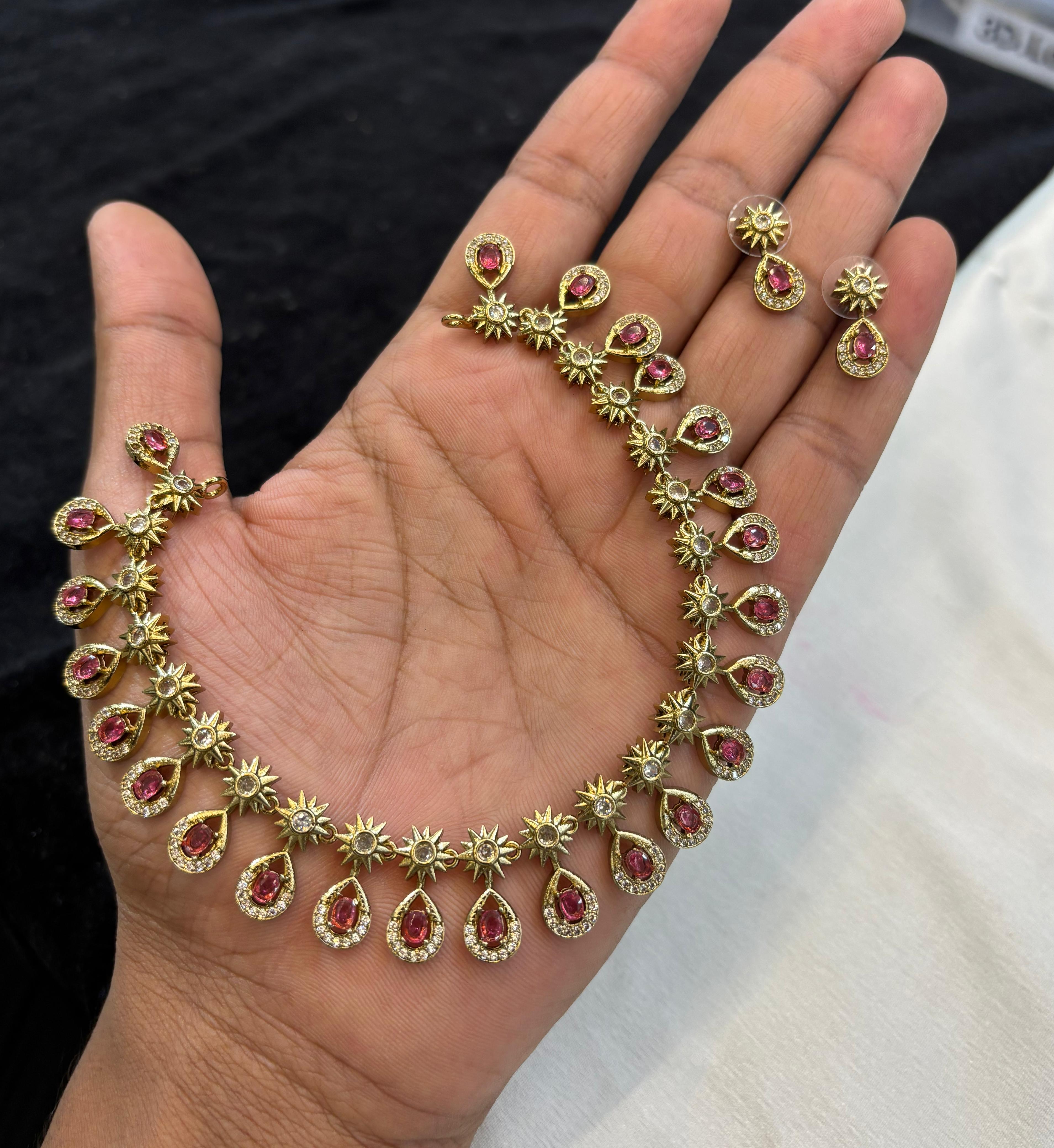 gold-finish-ad-stone-necklace-set