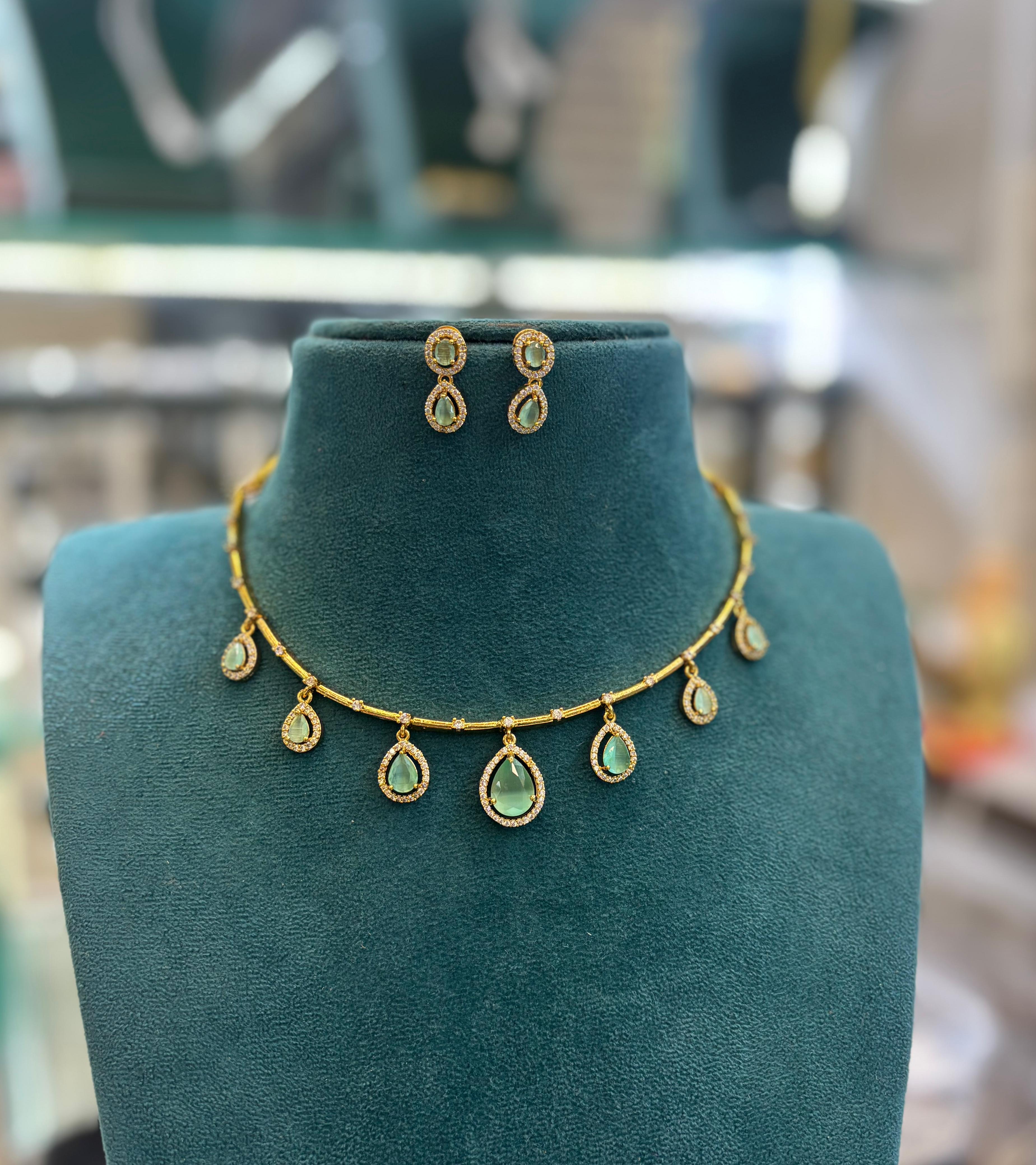 gold-finish-ad-stone-necklace-set