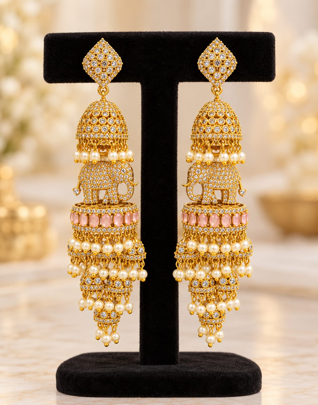 mehndi-polish-ad-stone-elephant-earrings