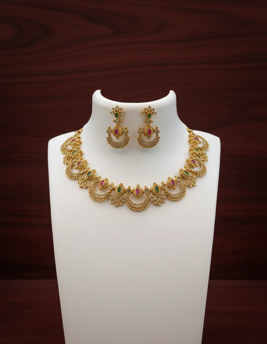 gold-finish-ad-stone-necklace-set
