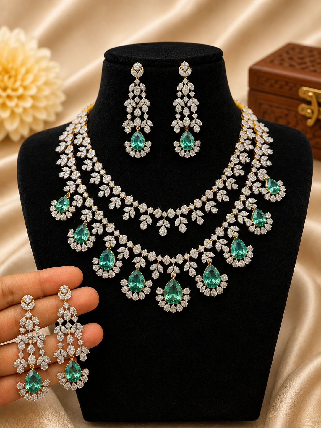 gj-polish-2-layer-ad-stone-necklace-set