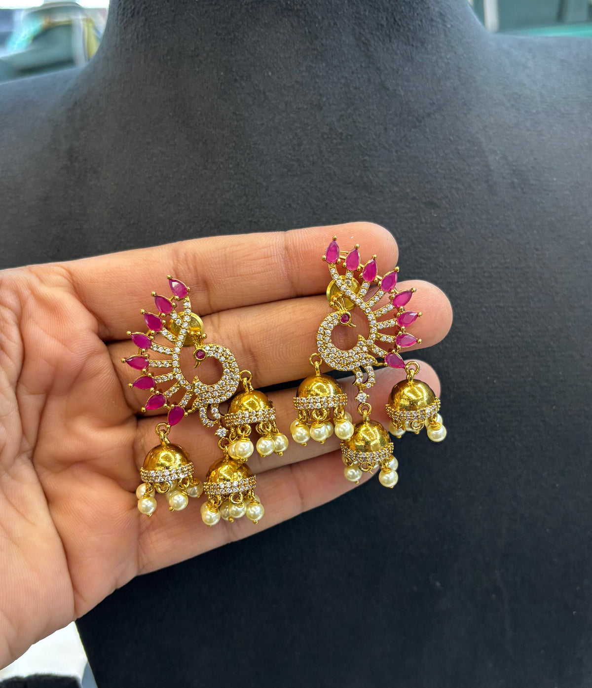 ad-stone-peacock-jhumka-earrings