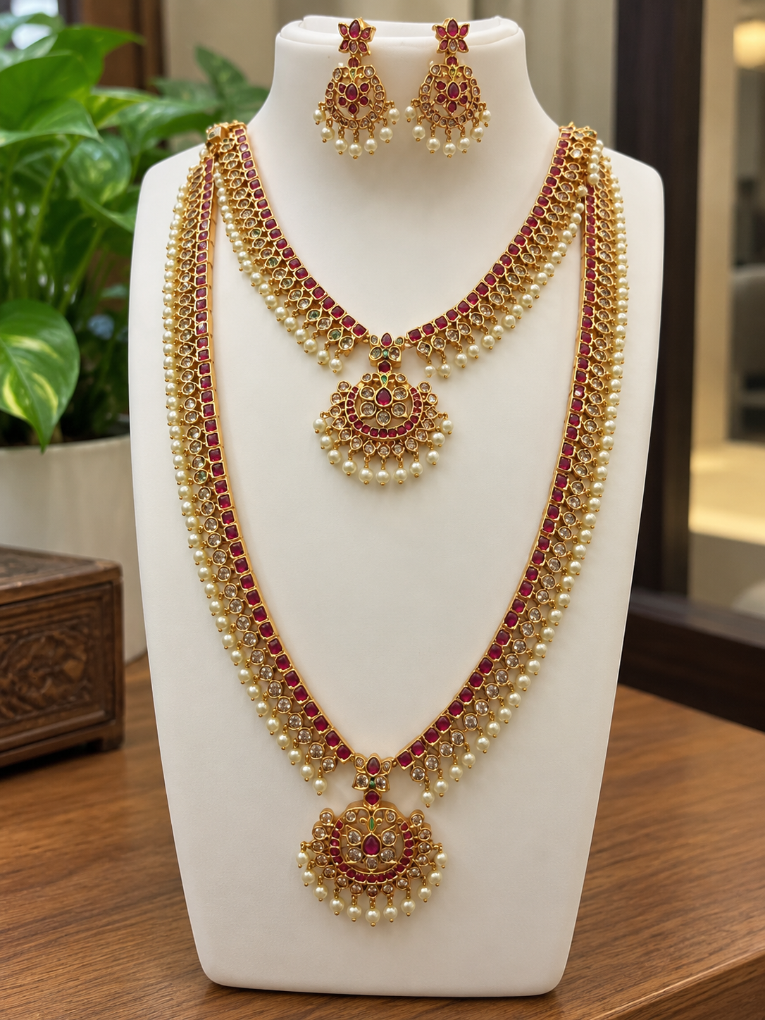 kemp-stone-gold-finish-haram-and-necklace-combo-set