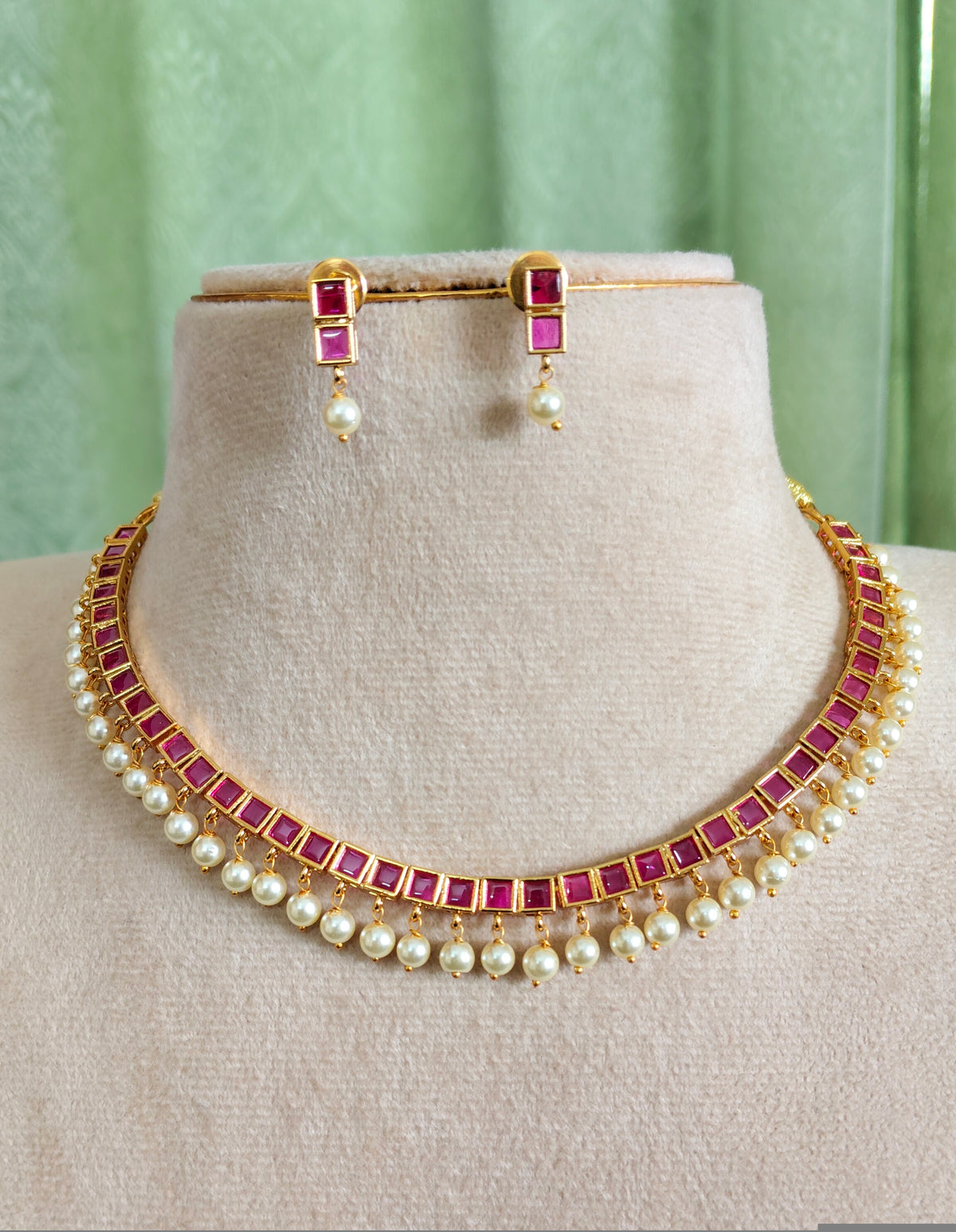 ruby-stone-pearls-drops-necklace-set