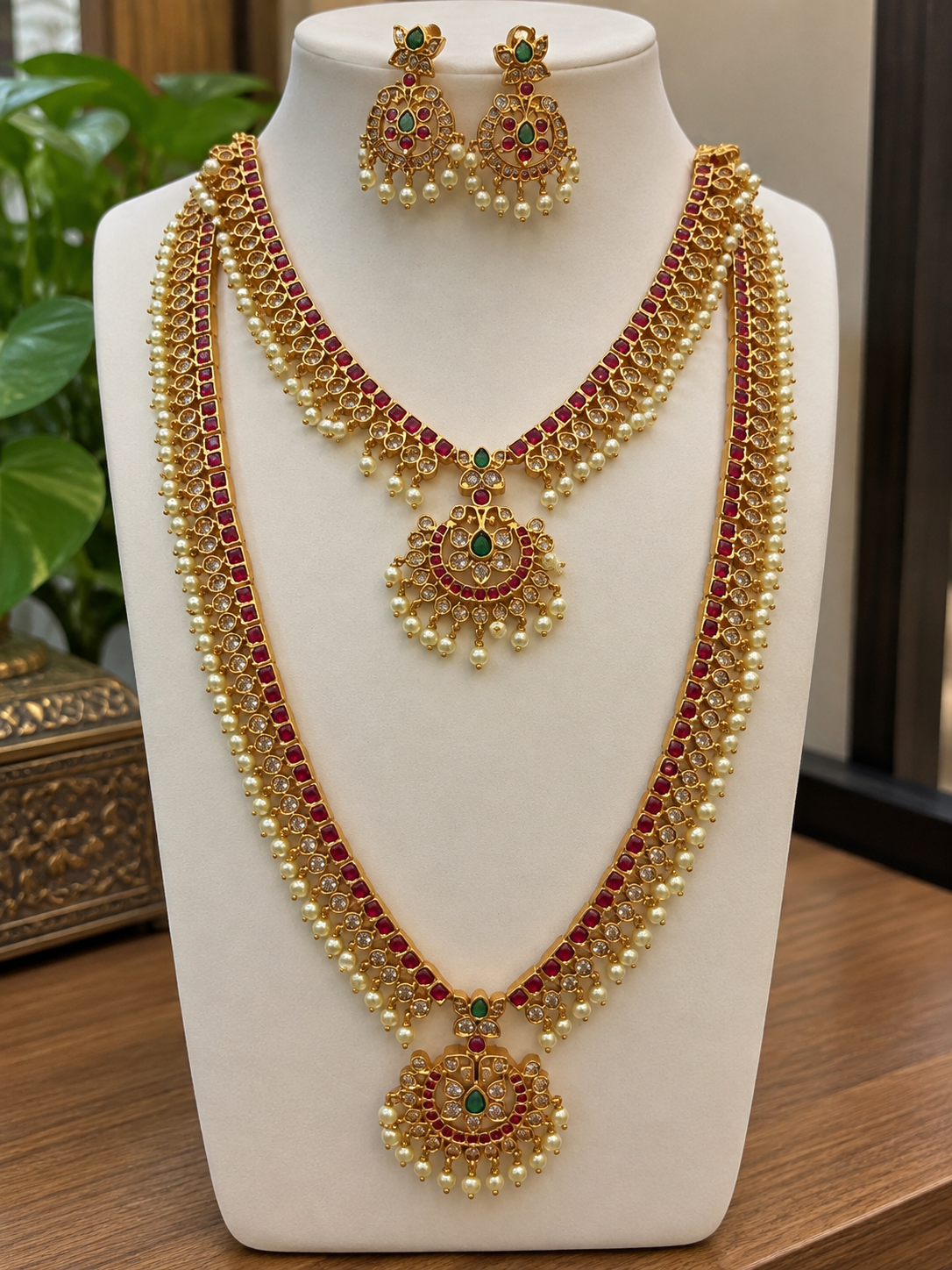 kemp-stone-gold-finish-haram-and-necklace-combo-set